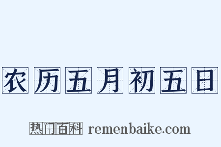 农历五月初五日是什么意思的图片